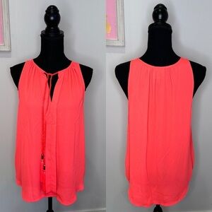 Meraki Bright Coral Women’s Tank Top Blouse (M)